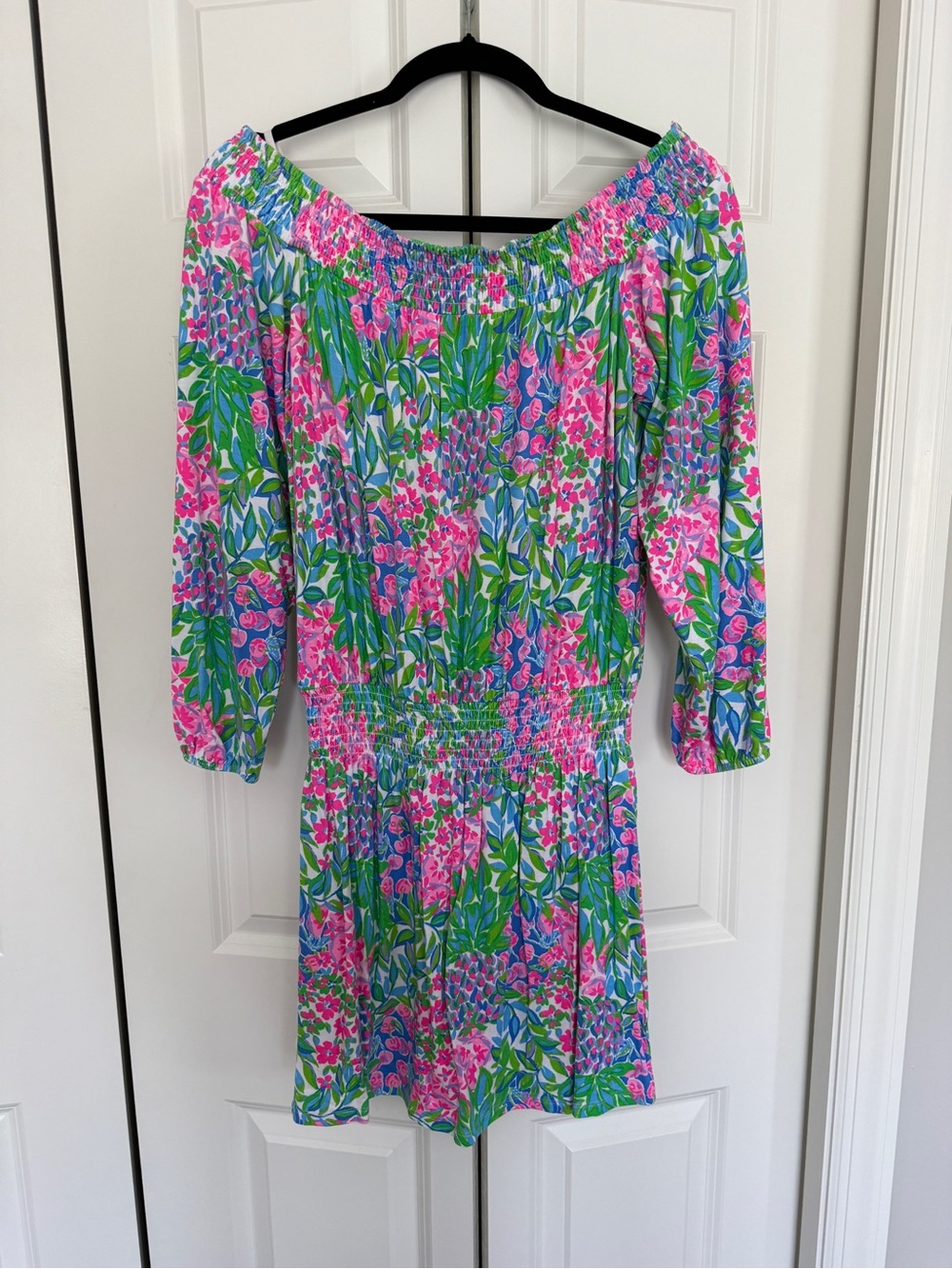 Lilly Pulitzer Cyla Off-Shoulder Skort Romper - Cherry On Top Print